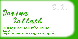 dorina kollath business card